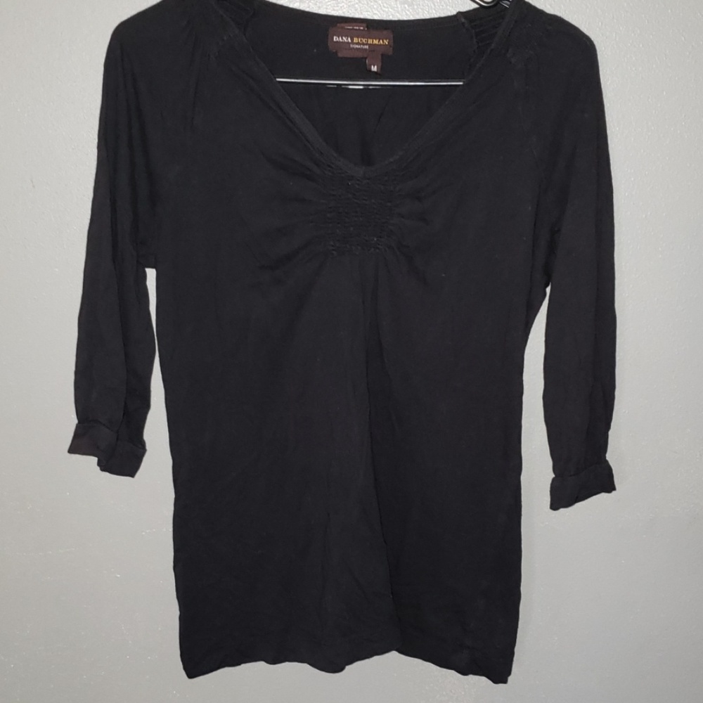 Last Chance! Dana Buchman Top | Medium | Black